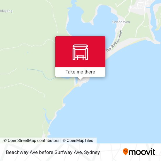 Beachway Ave before Surfway Ave map