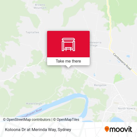 Koloona Dr at Merinda Way map