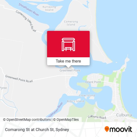 Comarong St at Church St map