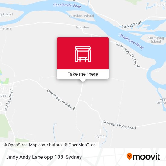 Jindy Andy Lane opp 108 map
