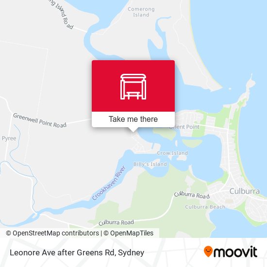 Leonore Ave after Greens Rd map