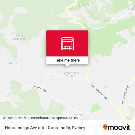 Nooramunga Ave after Goorama Dr map