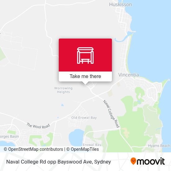Naval College Rd opp Bayswood Ave map