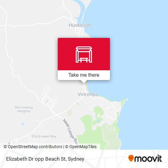 Elizabeth Dr opp Beach St map
