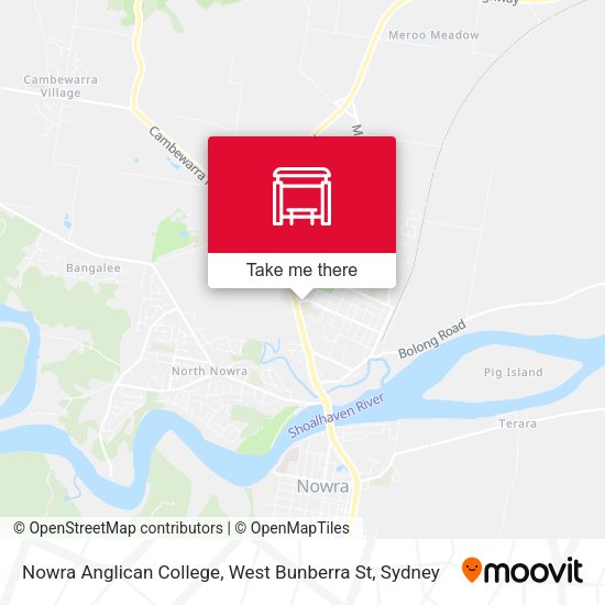 Nowra Anglican College, West Bunberra St map