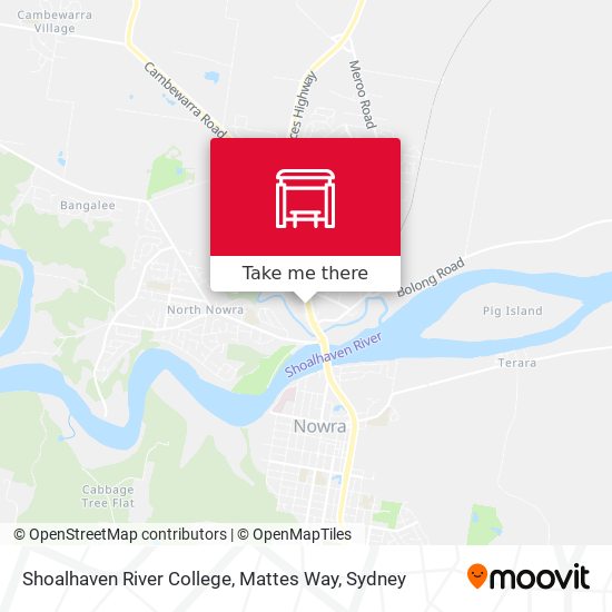 Shoalhaven River College, Mattes Way map