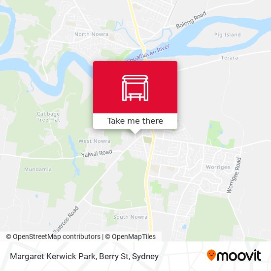 Margaret Kerwick Park, Berry St map