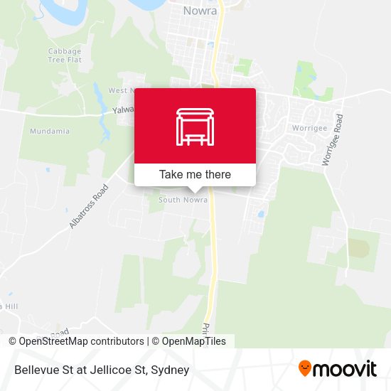 Bellevue St at Jellicoe St map