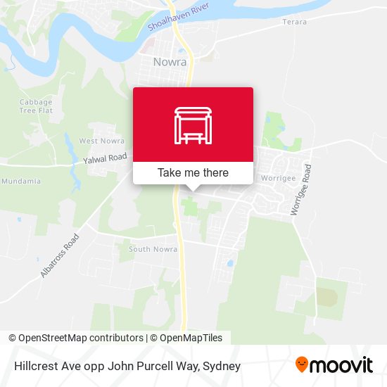 Hillcrest Ave opp John Purcell Way map