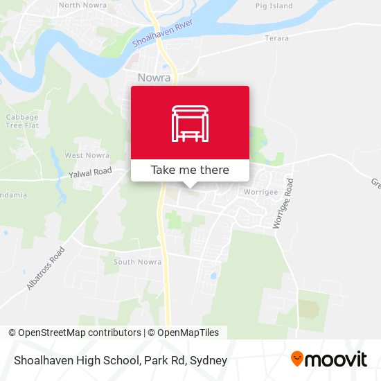 Shoalhaven High School, Park Rd map