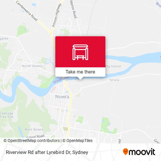Riverview Rd after Lyrebird Dr map