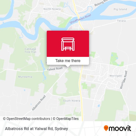 Albatross Rd at Yalwal Rd map