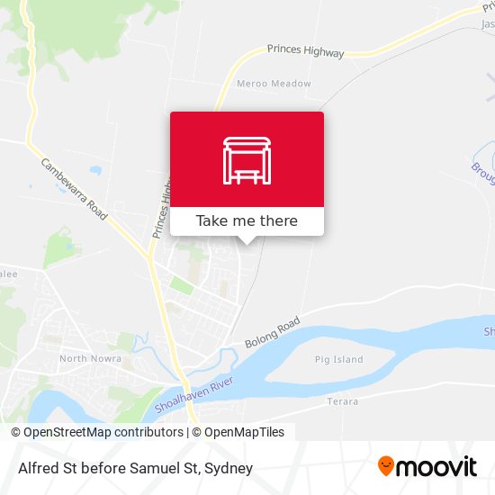 Alfred St before Samuel St map