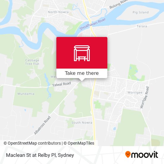 Maclean St at Relby Pl map