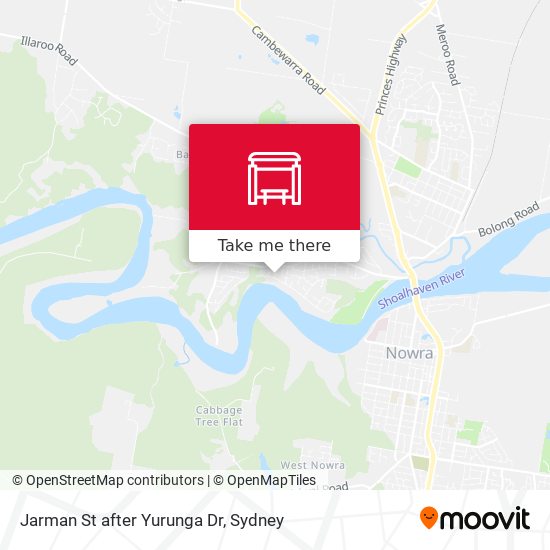 Jarman St after Yurunga Dr map