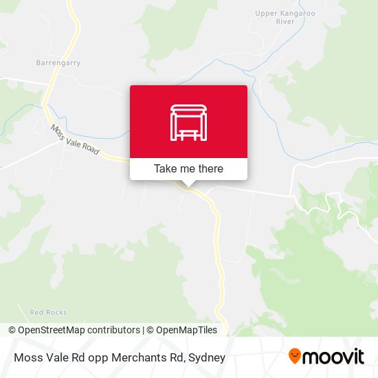 Moss Vale Rd opp Merchants Rd map
