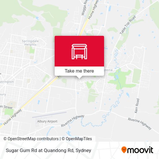 Sugar Gum Rd at Quandong Rd map