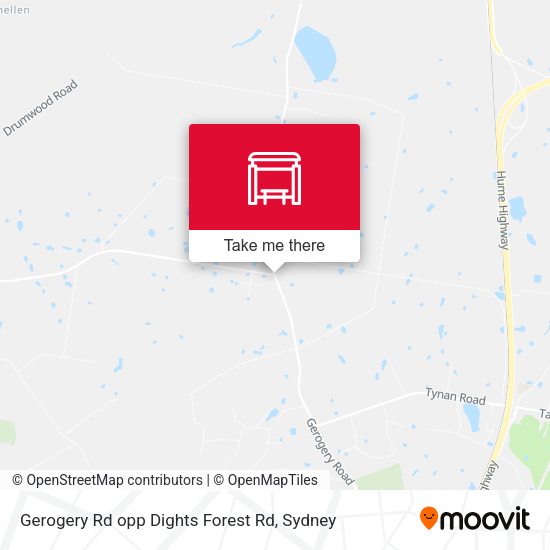 Gerogery Rd opp Dights Forest Rd map