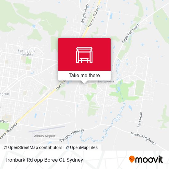 Ironbark Rd opp Boree Ct map