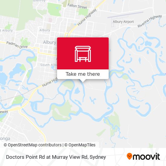 Doctors Point Rd at Murray View Rd map