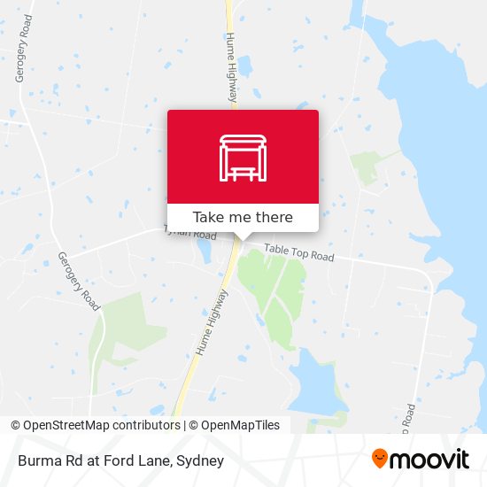 Burma Rd at Ford Lane map