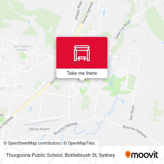 Thurgoona Public School, Bottlebrush St map