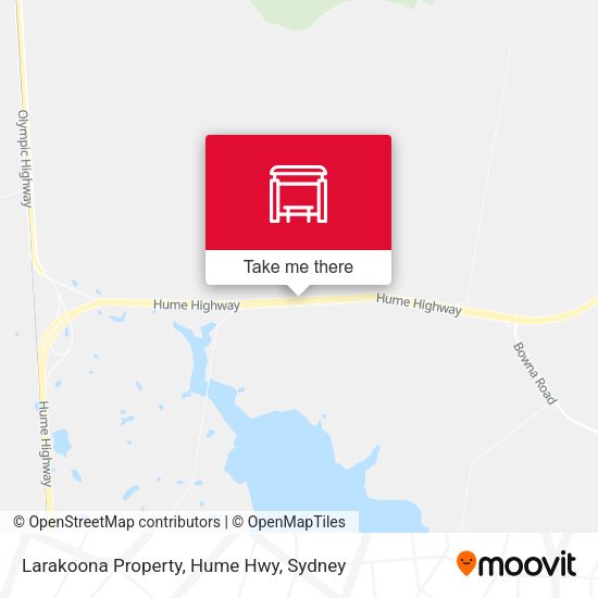 Larakoona Property, Hume Hwy map