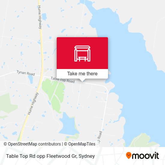 Table Top Rd opp Fleetwood Gr map