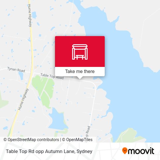 Table Top Rd opp Autumn Lane map