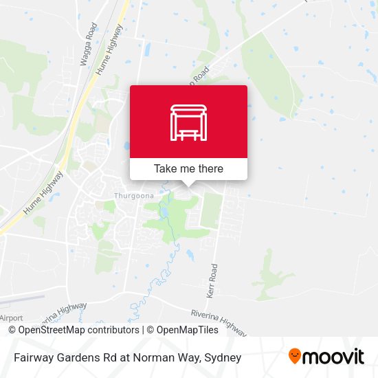 Fairway Gardens Rd at Norman Way map