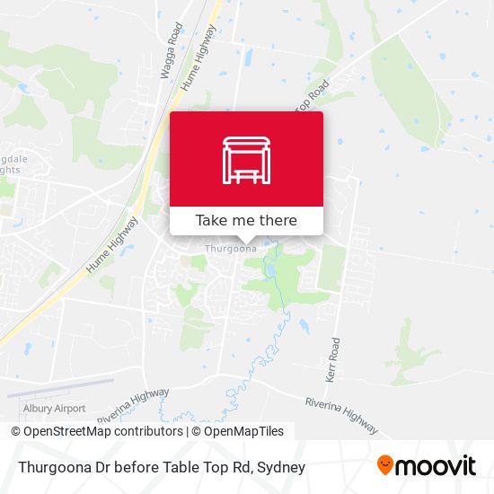 Thurgoona Dr before Table Top Rd map
