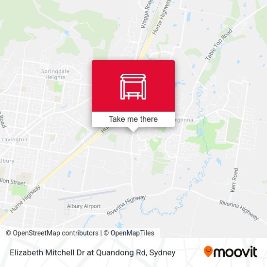 Elizabeth Mitchell Dr at Quandong Rd map