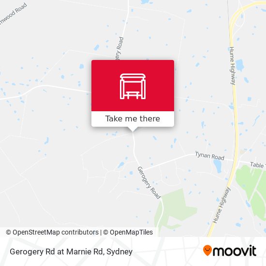 Gerogery Rd at Marnie Rd map