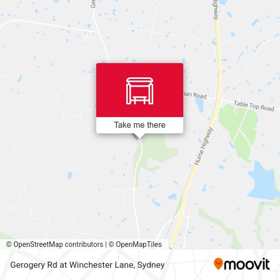 Gerogery Rd at Winchester Lane map