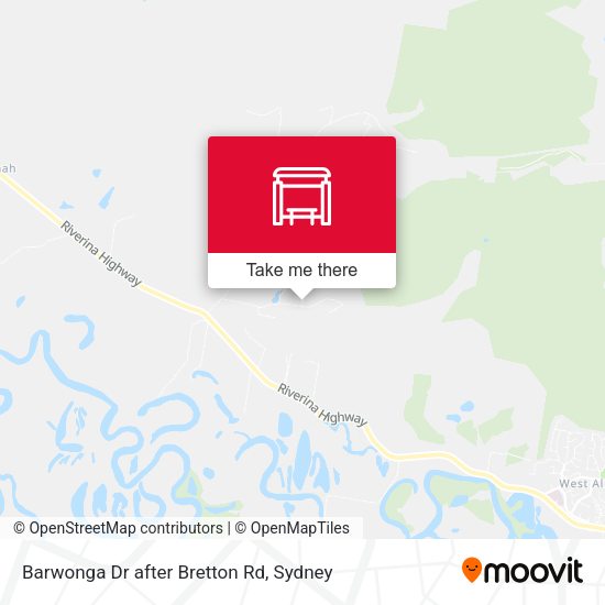 Barwonga Dr after Bretton Rd map