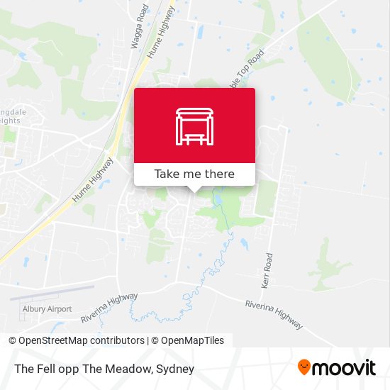 The Fell opp The Meadow map