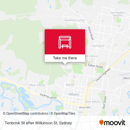 Tenbrink St after Wilkinson St map
