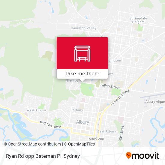 Ryan Rd opp Bateman Pl map