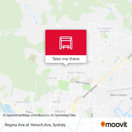 Regina Ave at Yensch Ave map