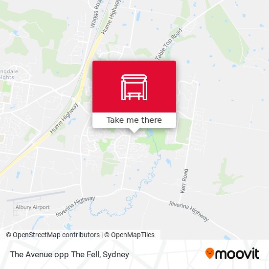 The Avenue opp The Fell map