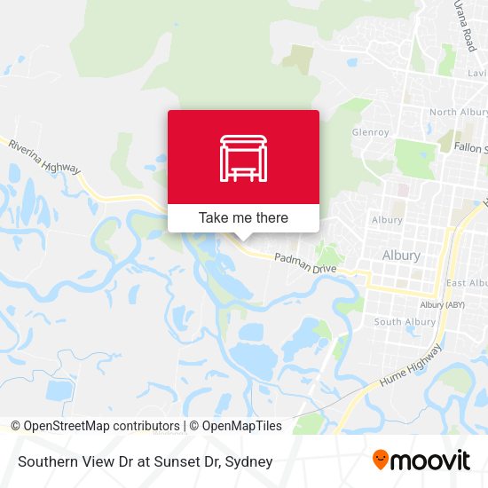 Southern View Dr at Sunset Dr map