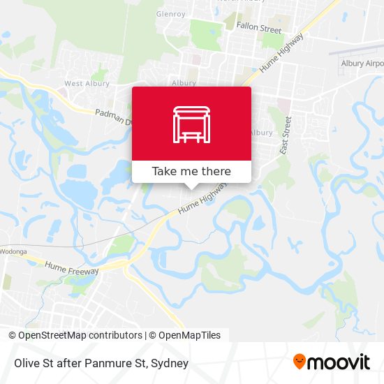 Olive St after Panmure St map