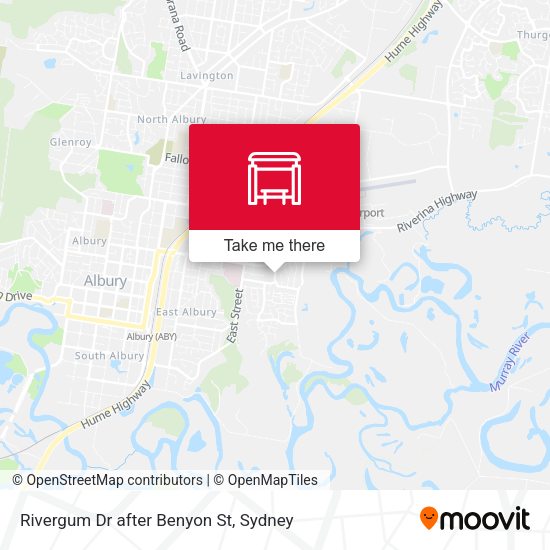 Rivergum Dr after Benyon St map
