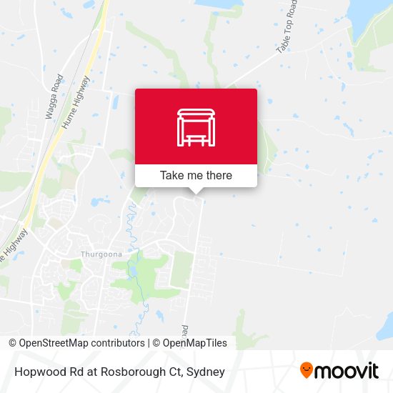 Hopwood Rd at Rosborough Ct map