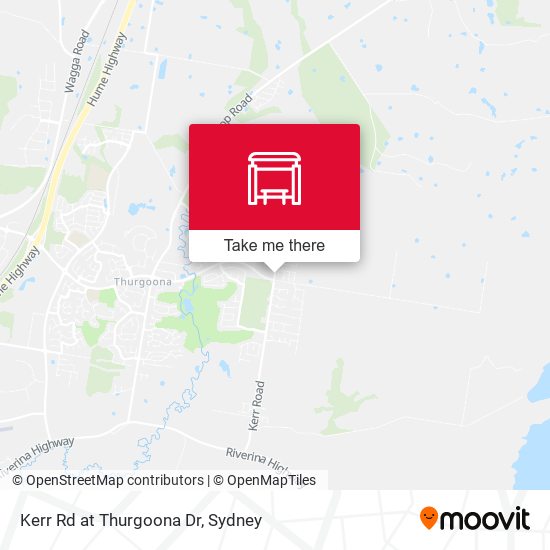 Kerr Rd at Thurgoona Dr map