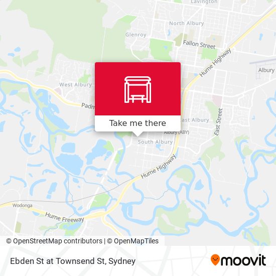 Ebden St at Townsend St map