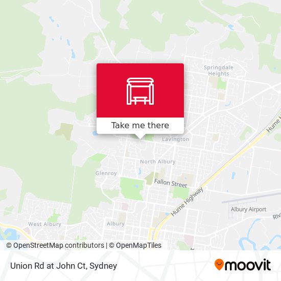 Union Rd at John Ct map