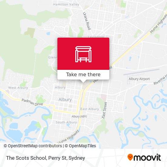 The Scots School, Perry St map