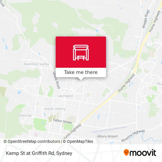 Kemp St at Griffith Rd map