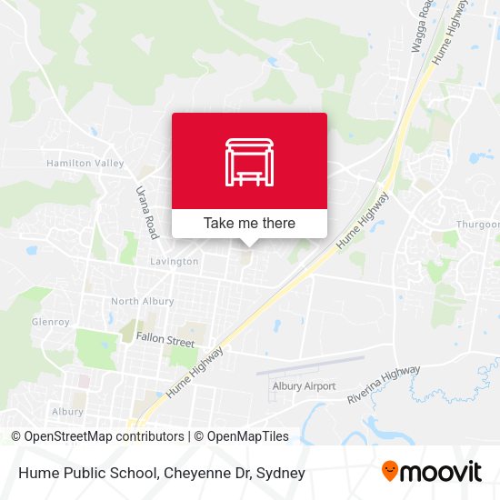 Hume Public School, Cheyenne Dr map